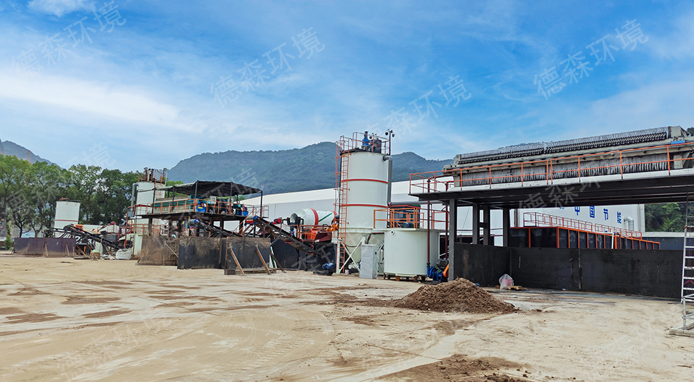 寧波項(xiàng)目實(shí)拍：德森土壤淋洗修復(fù)設(shè)備戰(zhàn)高溫、嬴暴雨！