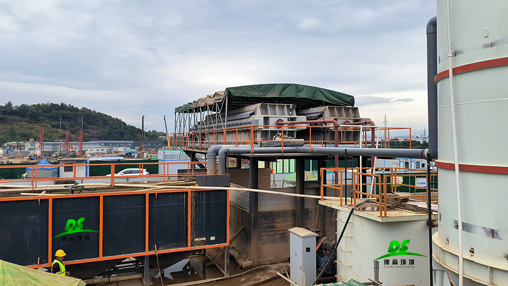 德森含油污染土壤熱洗設備應用現(xiàn)場