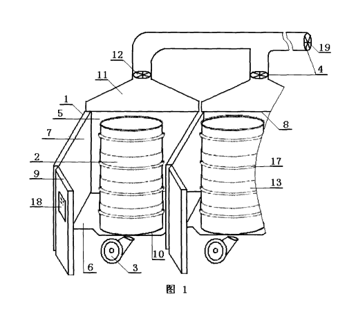 新型高效節(jié)能型粉煤灰陶粒焙燒窯的基本結(jié)構(gòu)示意圖