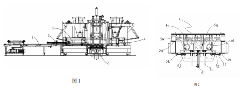 自保溫砌塊成型機(jī)結(jié)構(gòu)示意圖